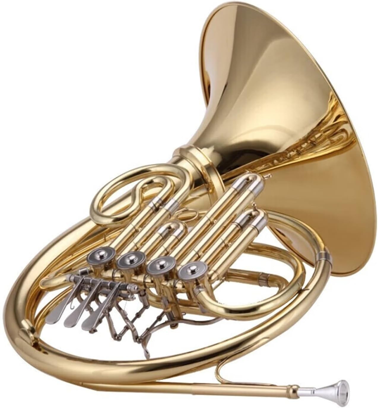 French Horn B flat 4 keys single row professional beginners playing musical instruments