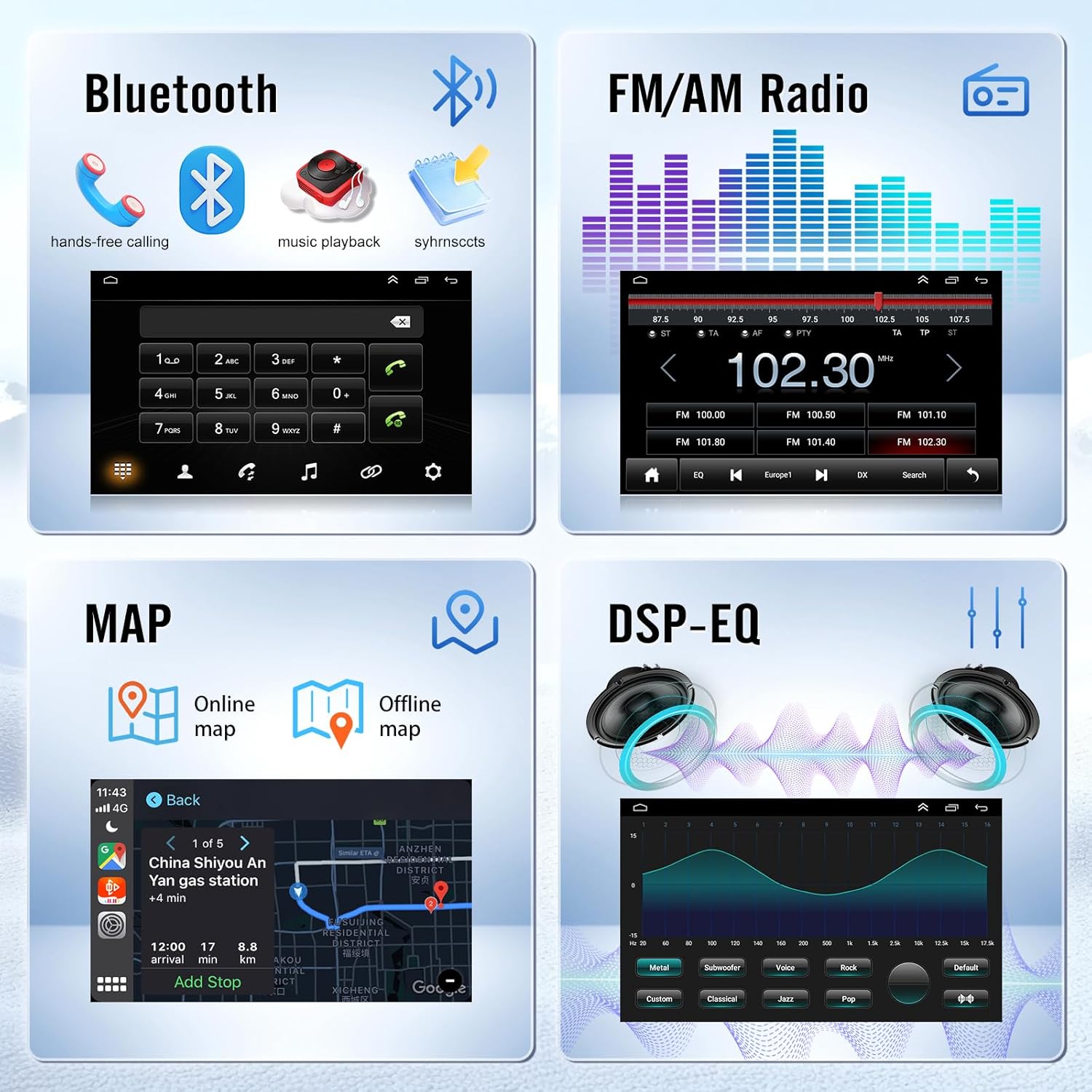 Android 14 4+64GB Car Stereo Radio for Isuzu N Series (NNR/NPR/NPS/NQR) Truck Car Stereo 7 Inch Touch Screen with Wireless Carplay Android Auto AHD Backup Camera