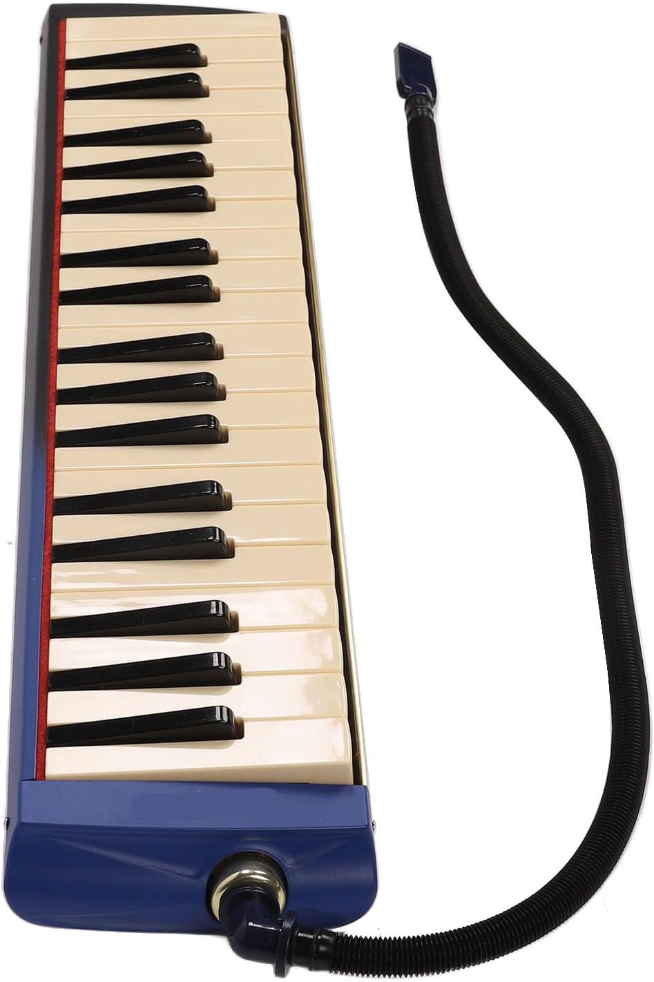 37 Key Melodica Air Piano Keyboard Instrument with Double Soft Tubes and 2pcs Mouthpiece, Comes with Carrying Bag