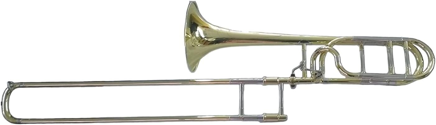 Student Trombone Professional Gold Lacquer Cupronickel Slide Sleeve Tone Bb/F Tenor Trombone Trombone Kit