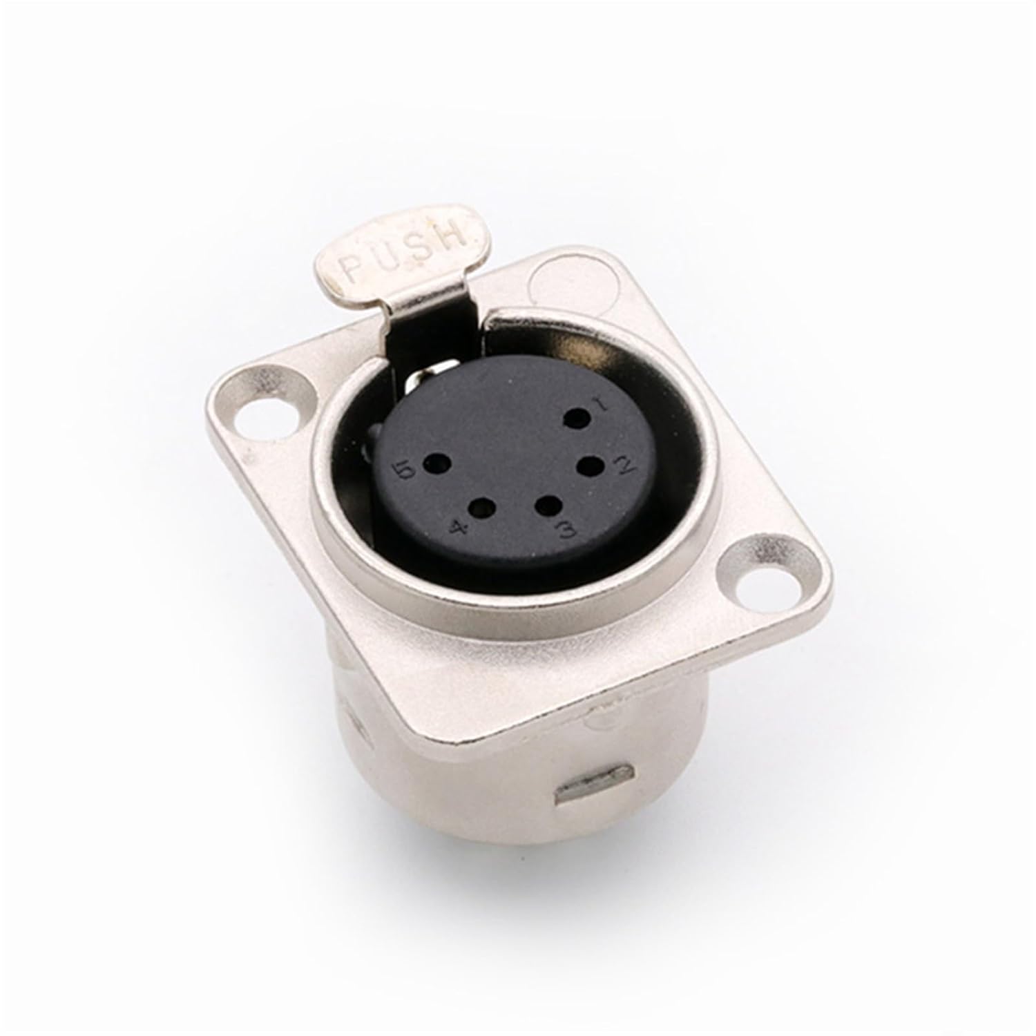 10Pcs/lot 5Pin XLR Panel Mount XLR Male Plug/Female Jack Socket Microphone MIC Cable Terminal XLR Chassis Wire Connector (Color : C1036x10)