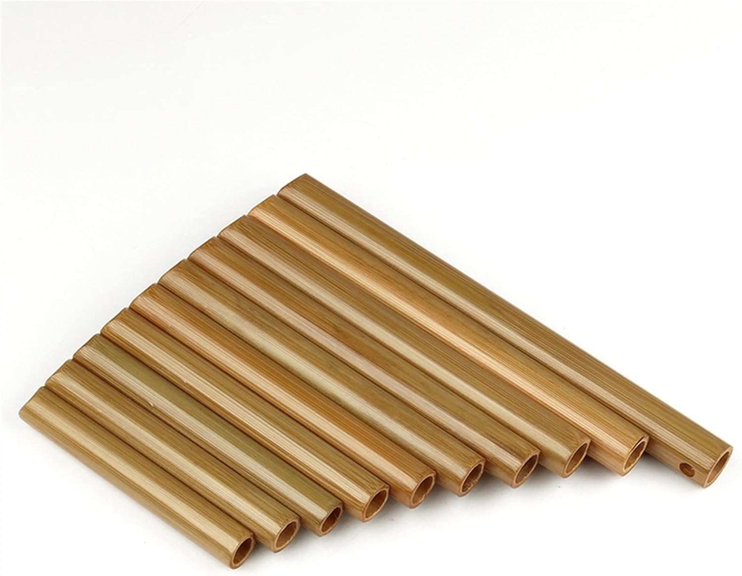 Pan Flute 10 Pipes Natural Bamboo Wind Instrument Panpipe G Key Handmade Pan Flute