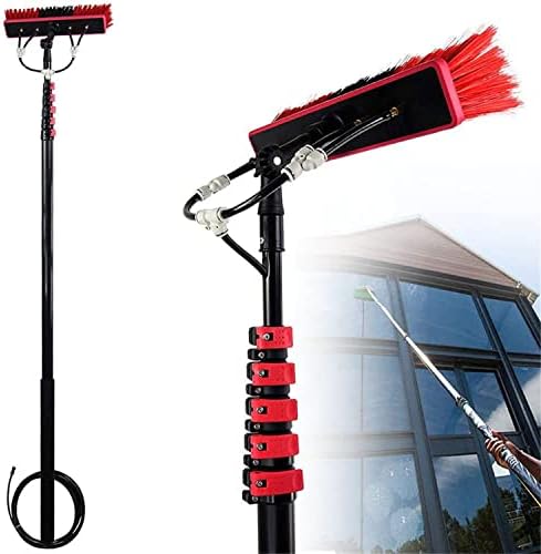 Water Fed Telescopic Brush,High-Altitude Cleaning Brush,Cleaning Photovoltaic and Solar Panels,Washing Set Equipment Extension Pole Cleaning for Trucks Windows,3.6m