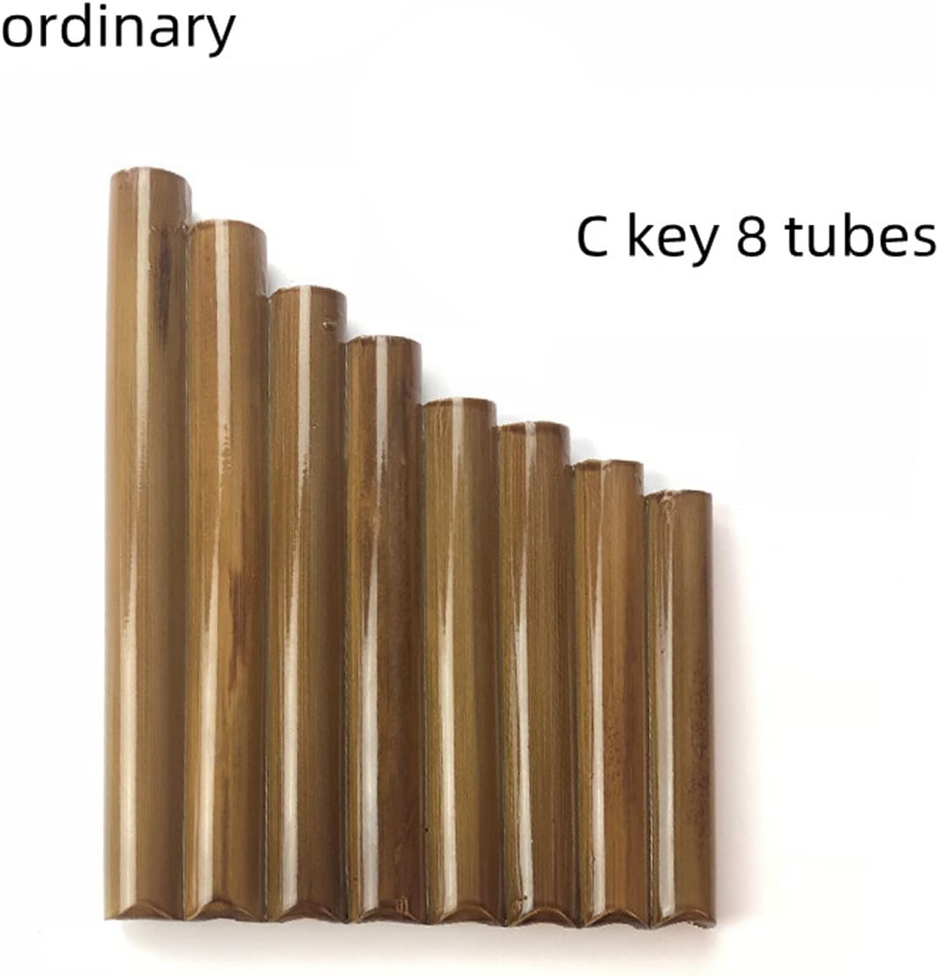 PanPipes Woodwind Instrument 8-22 Pipe Pan Flute is Suitable for Students Beginner Professional Pan Flute (Color : Ordinary C Key 8 Tubes)