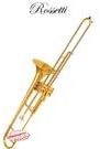 Rossetti Bb Piston Valve Trombone Gold Lacquer, ROS1166