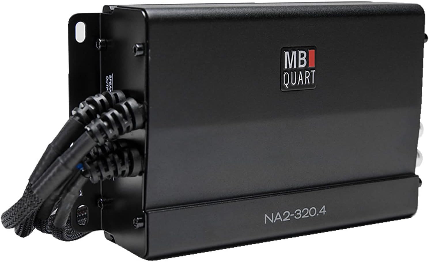 MB Quart NA2-320.4 Compact Four Channel, 320 watt Powersports Amplifier, Black