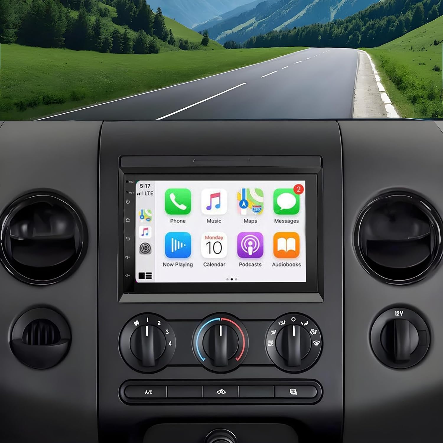 PHEZEN Car Radio for Ford F150/F250/F350 2004-2014, Car Stereo for Mustang Escape Fusion Edge Explorer, 7