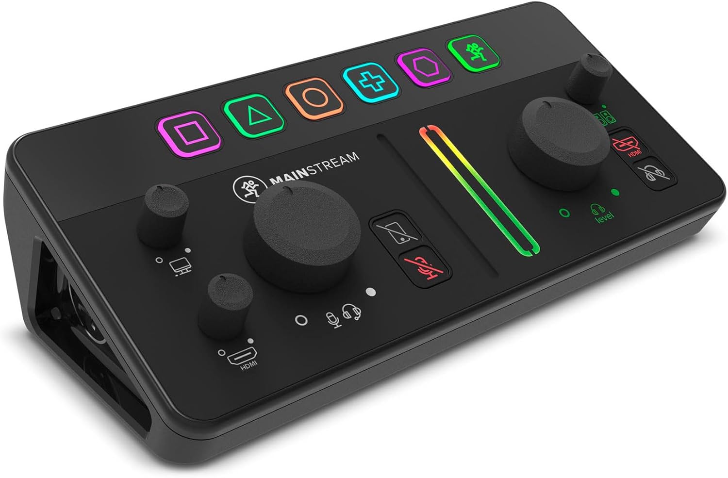 Audiosavings Bundle: (1) Mackie MainStream Bus Powered Live Streaming Interface Bundle With (1) Rockville RCXFM20E-B 20 Foot Female to Male XLR Mic Cable Black 100% Copper (Items 2)