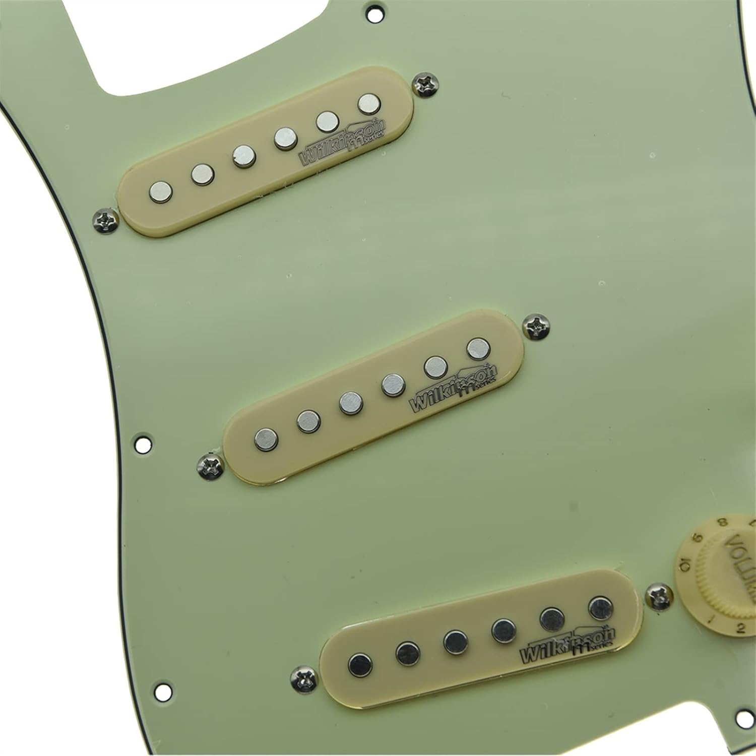 KESHUO Loaded Electric Guitar Pickguard Prewired Pickguard with Pickups for Stratocaster Loaded Pickguard Pre-Wired (Color : Mint Green)