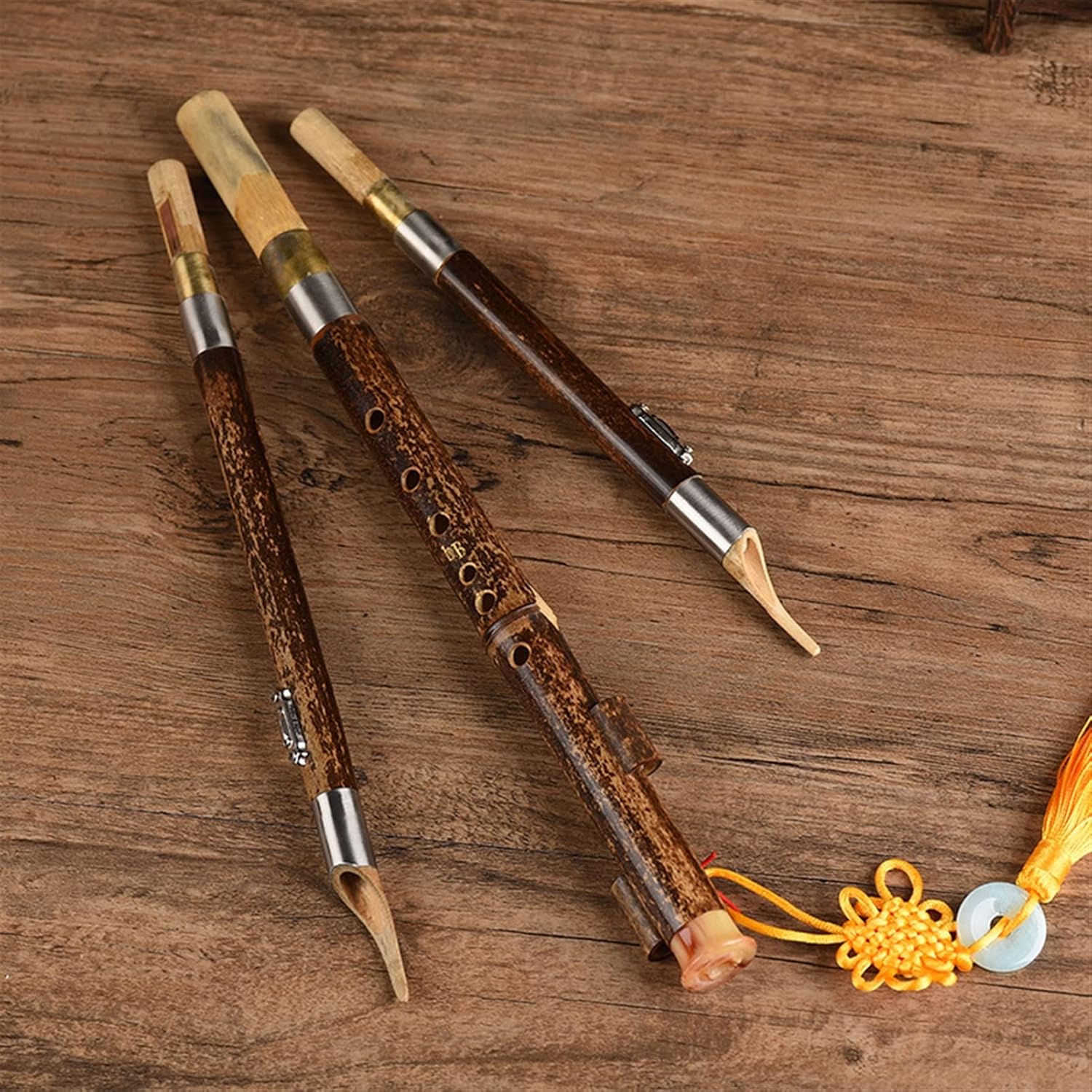 FLFL Hulusi Plastic Cucurbit Three-Tone Detachable Cucurbit Wind Instrument (Color : Small d)