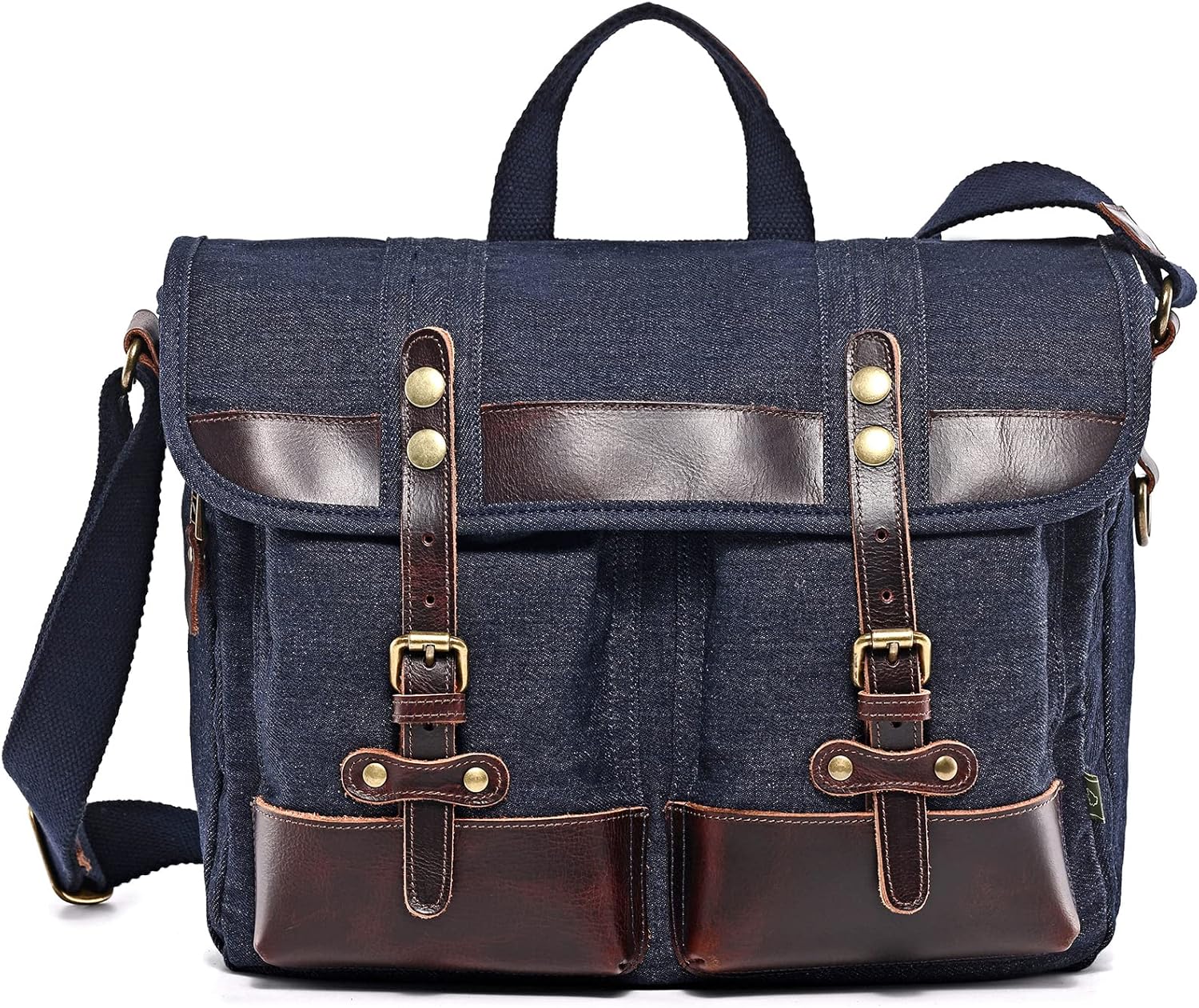 TSD Brand Valley Trail Canvas Messenger Bag
