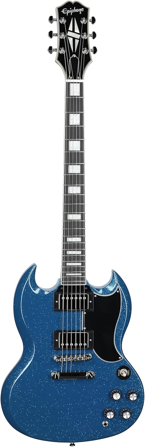 Epiphone EXCLUSIVE SG Custom, Brunswick Blue Sparkle