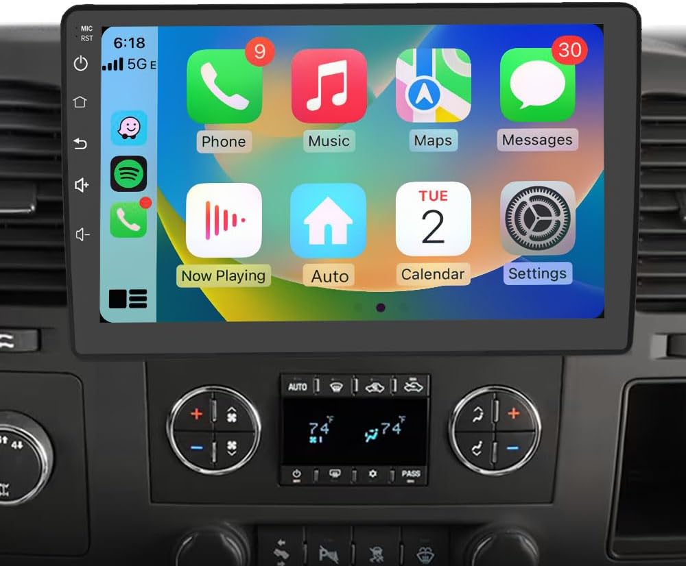 AWESAFE 5G WiFi Car Radio Stereo for Chevy Silverado 2007-2013 GMC Sierra Yukon Android 13 Replacement Upgrade Stereo with CarPlay Android Auto