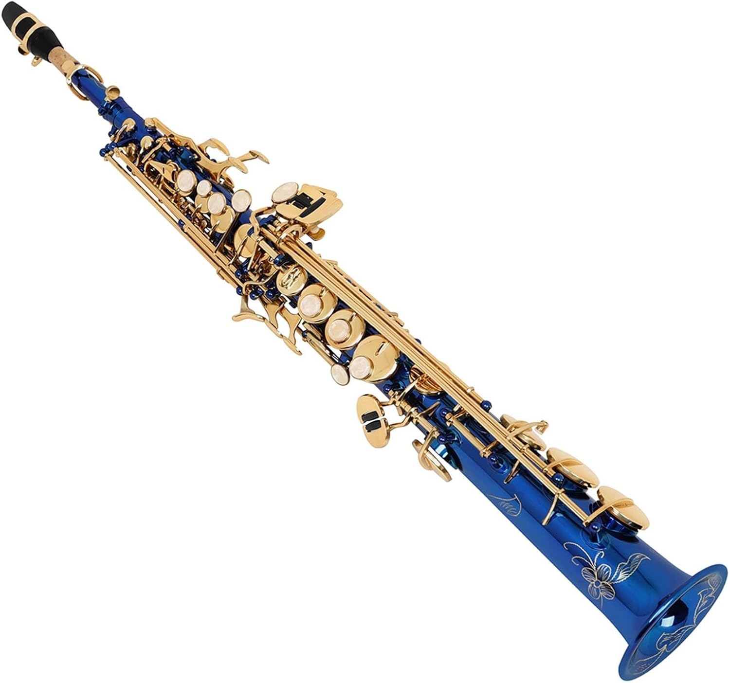 Saxophone for Beginners B Flat Soprano Saxophone Woodwind Instrument Beginner Adult Grade Test Performance Level Straight Saxophone