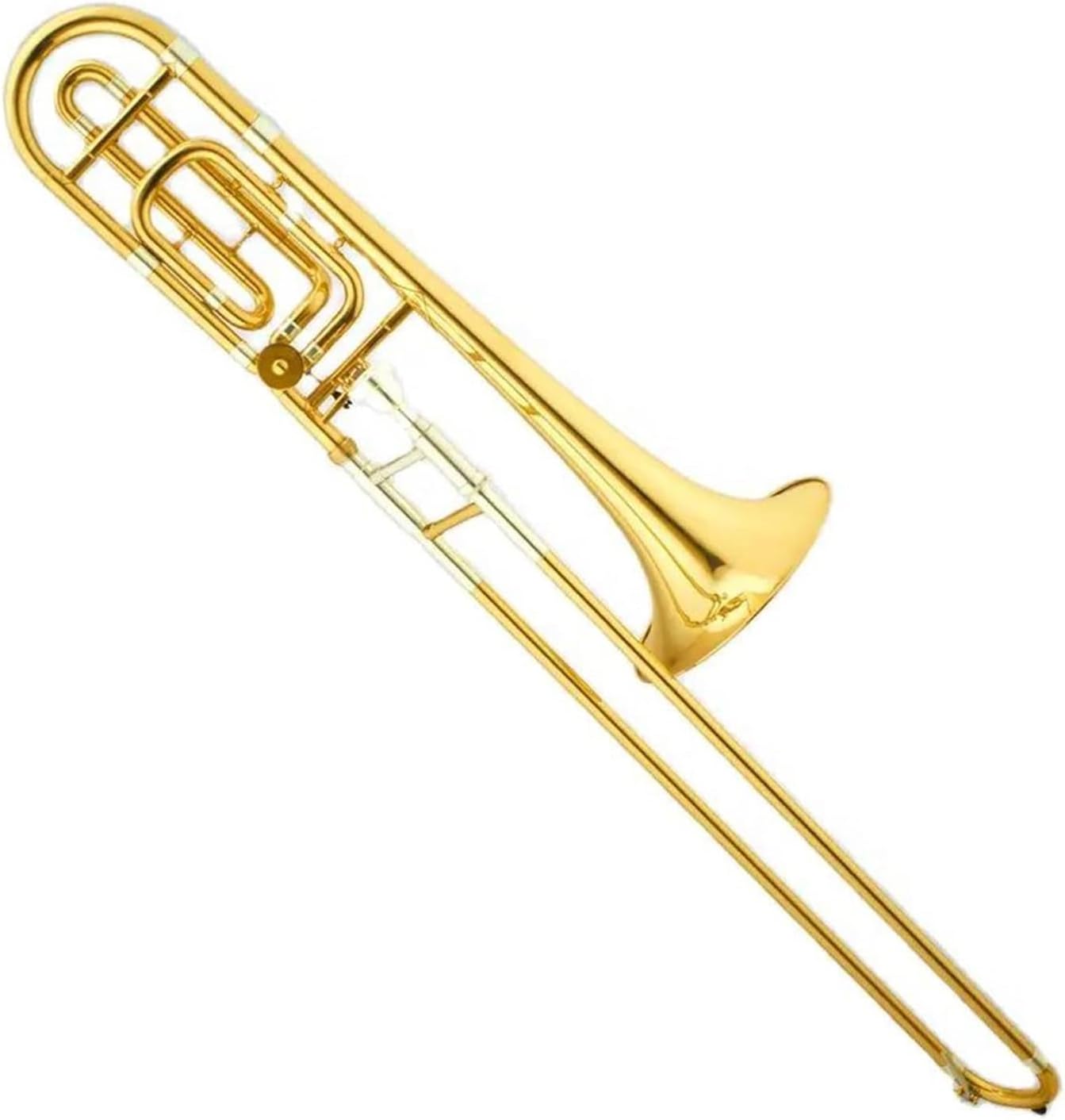 Professionals euphonium High Grade Tuning Slide Tone Bb/F Tenor Trombone Gold Lacquer