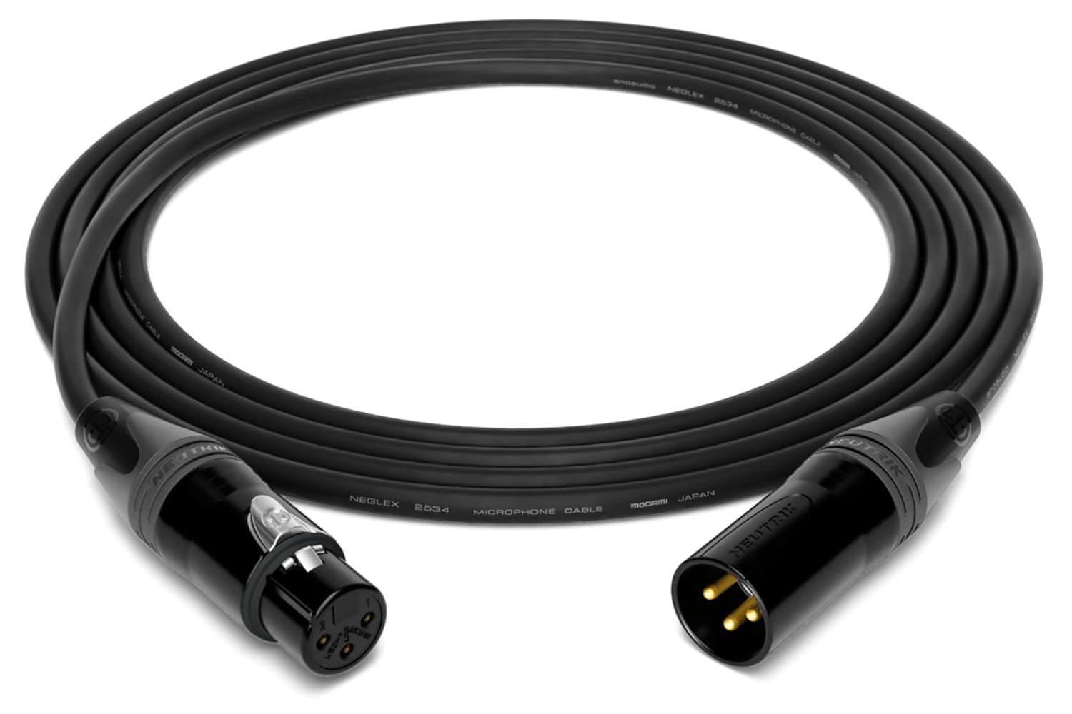 enoaudio Mogami 2534 Quad Balanced Cable Microphone | Neutrik XLR Female - XLR Male | HiFi - 9.84 ft / 3.0 m