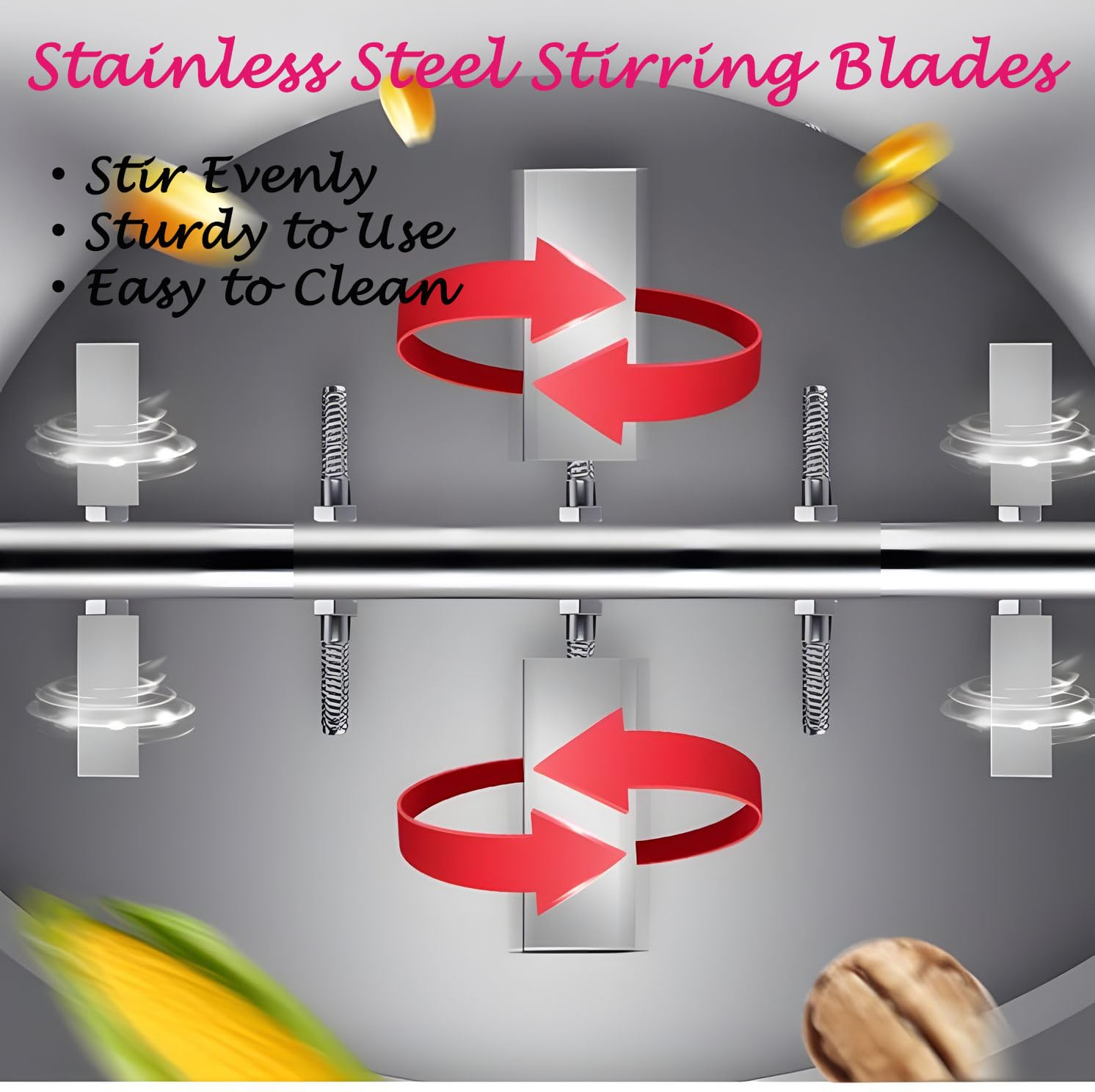 Stainless Steel Dry Powder Mixer Metal Powder Blender Granular and Food Drum Mixing Machine, 110V, 3KW, 60L