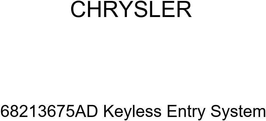 Chrysler Genuine 68213675AD Keyless Entry System