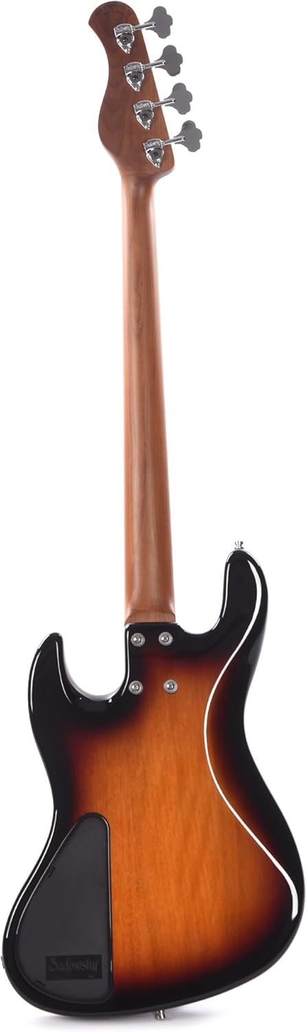 Sadowsky MetroExpress Vintage JJ Bass Fretless, 4-string - Tobacco Sunburst Transparent