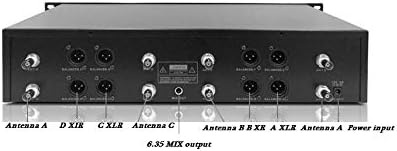 Bolymic 8800 Church Wireless Headset Microphone System 8 x 100 Channels UHF Mic Professional Beige Headset Wireless Condenser Microphone for School Stage Theater