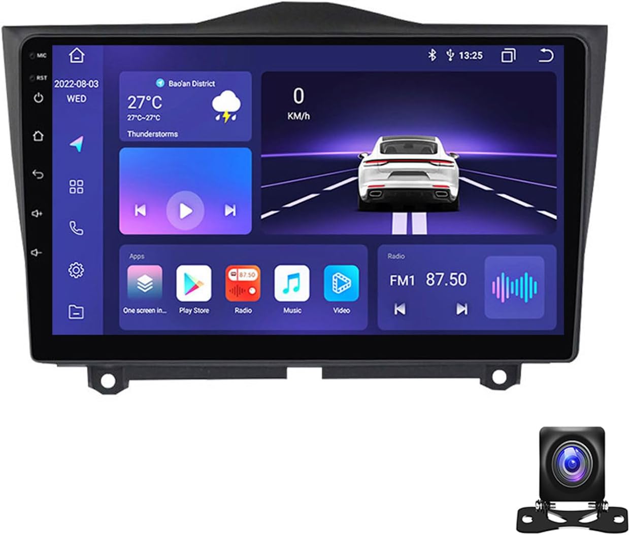 9 Inch Car Stereo Double Din Radio Compatible with Lada Granta 2018~2019 Car Multimedia Navigation Compatible with Carplay Android Auto, Navigation, SWC, Backup Camera,M800S 8G+256G