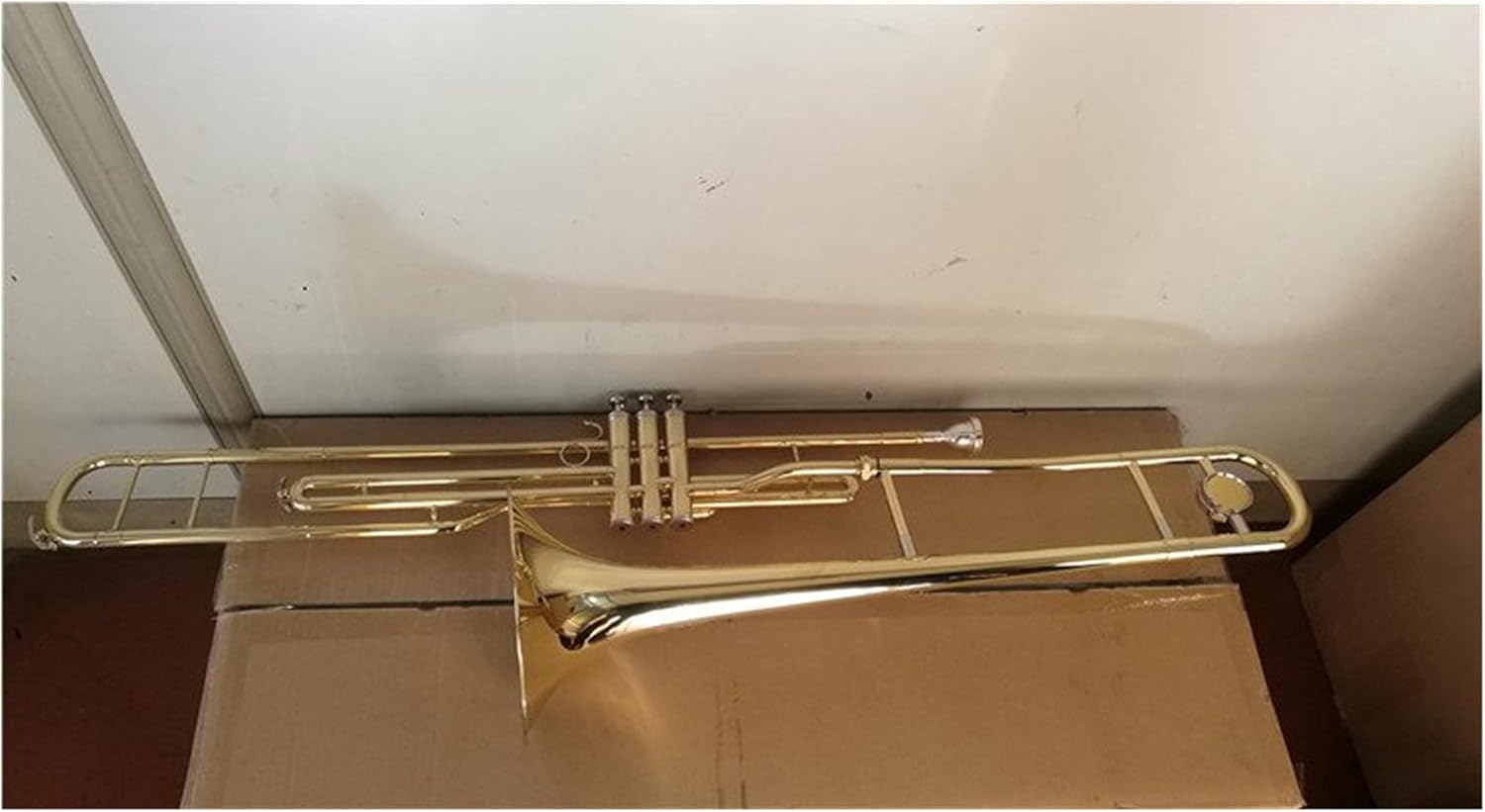 Student Trombone Gold Lacquer Piston Valves Trombone Trombone Kit