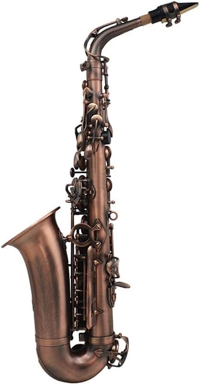 EB Alto Saxophone Woodwind Instrument Black Nickel with Case Beginner Saxophone (Color : 2)