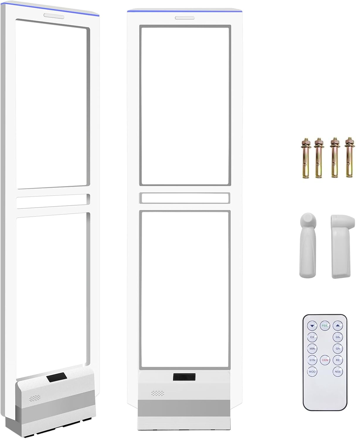 Retail Anti-Theft Equipment Kit,Security Tags Sensor AM 58khz Systems Sound Red Light Alarm with 100pcs Clothing Security Tags Protection of Supermarkets Clothing Stores Toy Stores