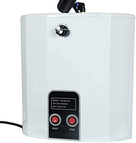 Industrial Wall Mount Oscillating Fan, with Humidifying Mist Action 3 Speed Settings, 15L, Adjustable Tilt, for Home Office Restaurant Dormitory