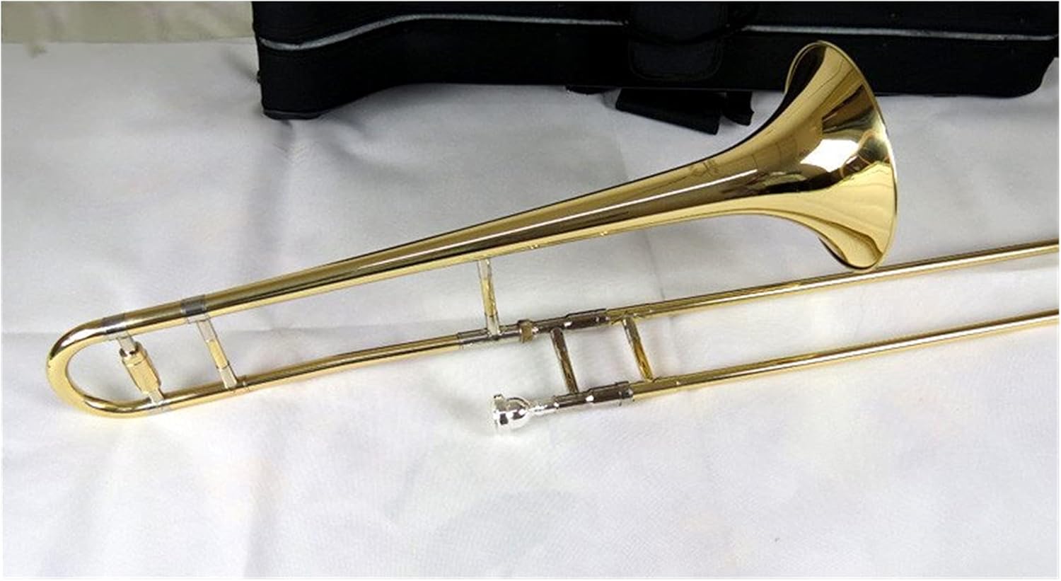 Student Trombone Trombone Tenor Bb/F Key Great Technique Sound Professional Brass Body Trombone Kit