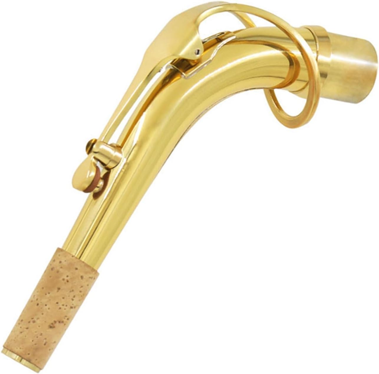 Alto Saxophone Bent Neck Tube E-flat Brass Wind Instrument Mouthpiece Connecting Mouthpiece 245mm Diameter saxophone accessories kit