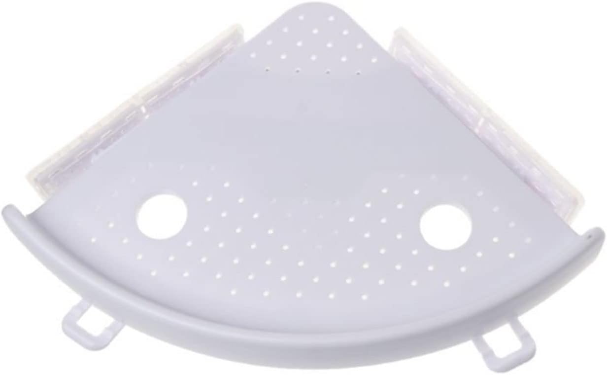 Bathroom Corner Shelf Triple Wall Corner Mount Storage Holder Non-Marking Shelf