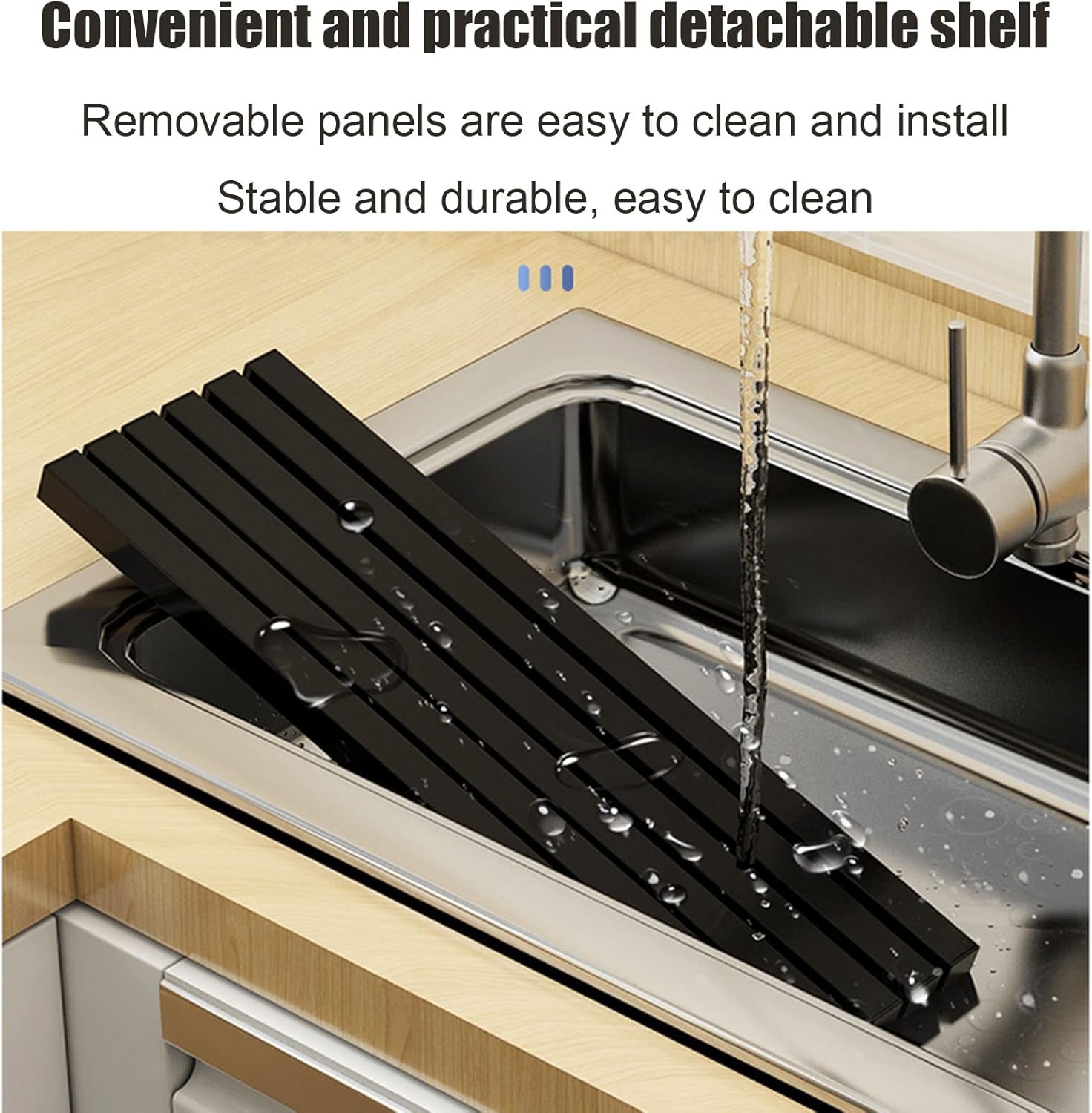 Stainless Stell Shelf Wall Mount Floating Shelving, Kitchen Spice Rack Microwave Bracket with Hooks, Commercial Restaurant Bar Multifunctional Storage Shelf, Garage/Bathroom Shelves Organization