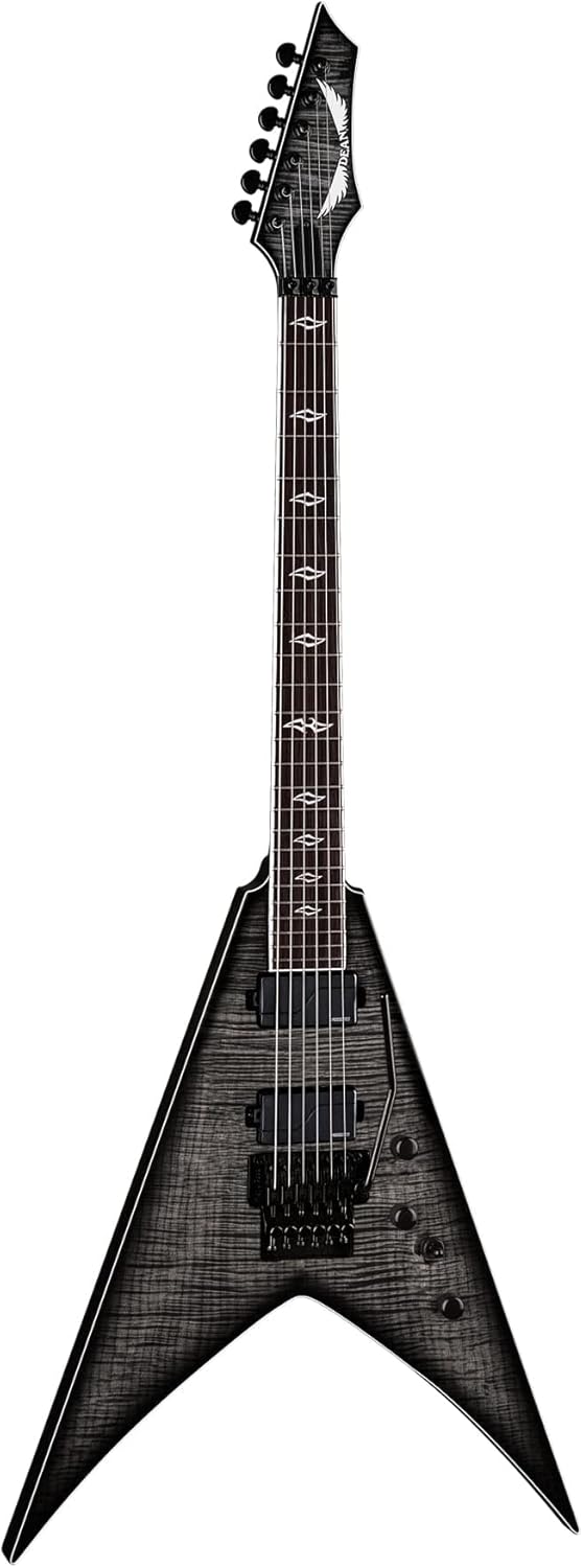 Dean Guitars Vengeance Select Floyd Fluence, Charcoal Burst, VEN SEL F FL CHB (Guitar Only)