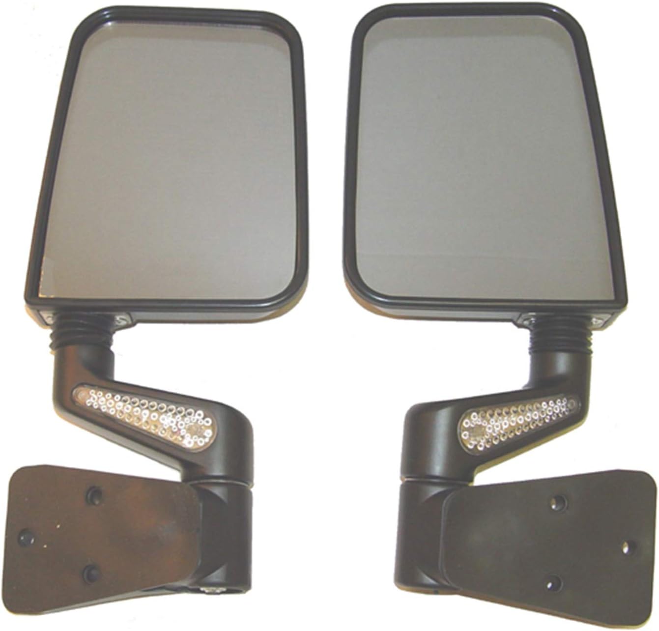 Rugged Ridge | Door Mirror Kit, LED Turn Signals, Heated, Black | 11015.20 | Fits 1987-2002 Jeep Wrangler YJ/TJ