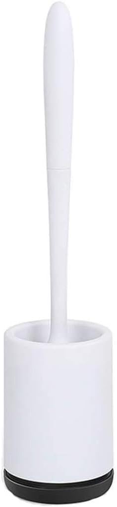 Toilet Brush and Bathroom Kit, Soft Silicone Rubber Bristles, Clean Toilet Brush Kit for Bathroom Storage and Finishing