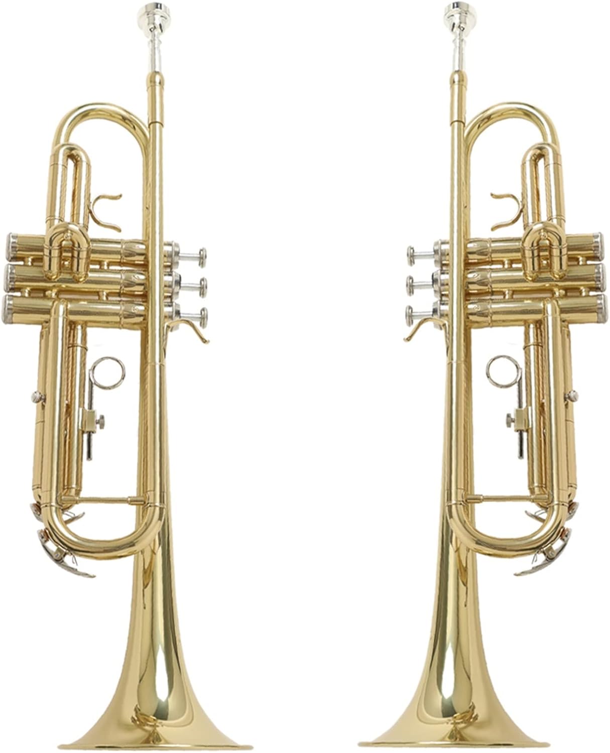 Standard Trumpet Trumpet Bb Flat Brass Exquisite Durable Trompete Musical Instrument with Mouthpiece Gloves Case Beginner Trumpet