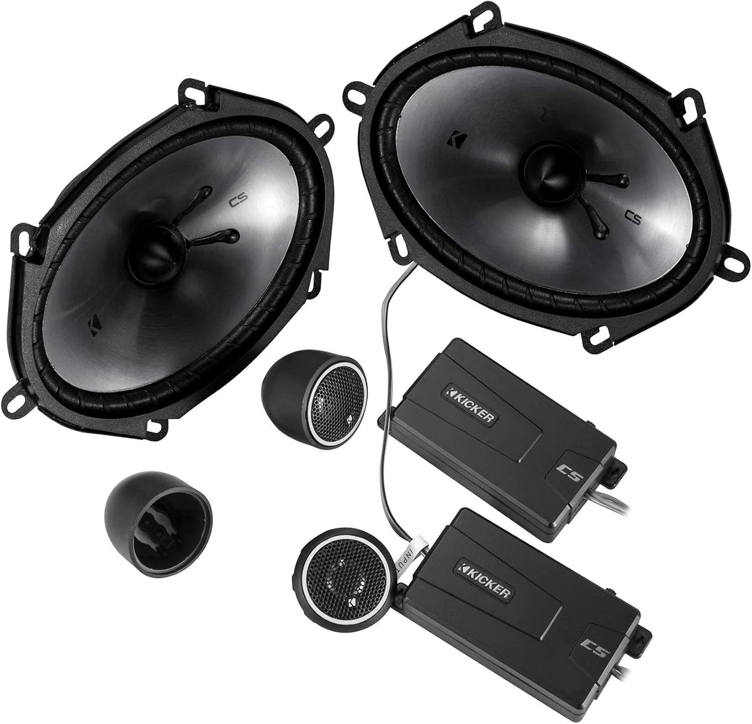 Kicker 46CSS684 Car Audio 6x8 Component Full Range Stereo Speakers Set CSS68 (Renewed)