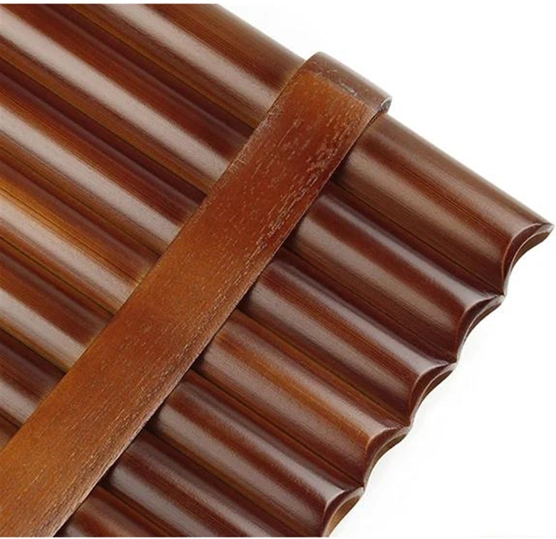 pan flute for beginners 18 Pipes Brown Colour Pan Flute F Key Folk Musical Instruments Woodwind Instrument Handmade Pan Pipes (Color : Right hand)