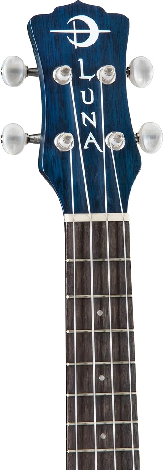 Luna Concert Ukulele with Gig Bag, Great Wave Graphic
