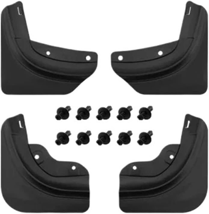 No-Drill Mud Flaps Compatible for Tesla Model Y Juniper 2025 Flexible TPE Mud Guards Scratch-Resistant Durable Car Body Protection Fenders