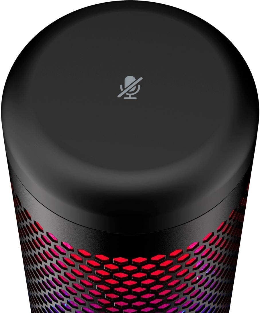 HyperX Newest QuadCast S - RGB USB Condenser Microphone for PC, PS4, Mac, Gaming, Streaming, Podcasts, Twitch, YouTube with GalliumPi Pop Filter