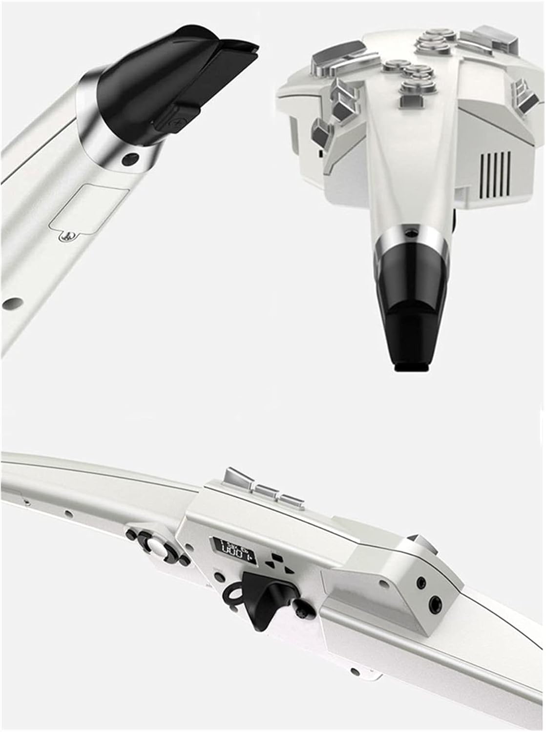 Sax Beginners Kit Electric Wind Instrument Electric Saxophone Self-Taught Performance Grade Wind Instrument Suitable for Adults Wind Instrument (Color : White)