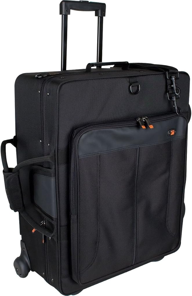 Protec Tec iPac IP301QWL Quadruple Trumpet PRO PAC Case with Wheels, Black
