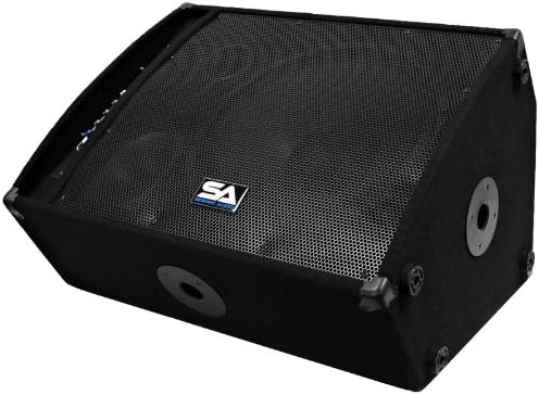 Seismic Audio FL-15MP-PW 400 Watts RMS Premium Powered 2-Way 15-Inch Floor/Stage Monitor with Titanium Horn