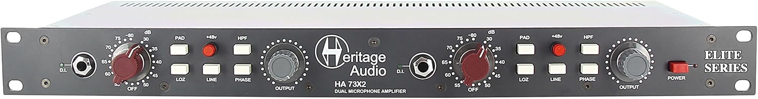 Heritage Audio HA73X2 Elite - Dual Channel Mic Preamp