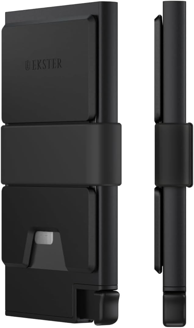 Ekster Aluminum Cardholder Wallet for Men | Metal Wallets with RFID Blocking Layer | Slim & Minimalist Aluminum Wallet with Push Button for Quick Card Access