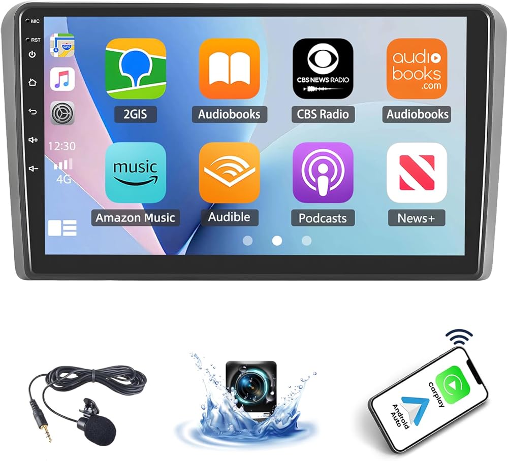 4+64G Android 14 Car Stereo Compatible with Honda Element 2003-2006 Radio Upgrade 9 Inch Touch Screen with Wireless Carplay Android Auto AHD Backup Camera Mirror Link GPS SWC WiFi FM