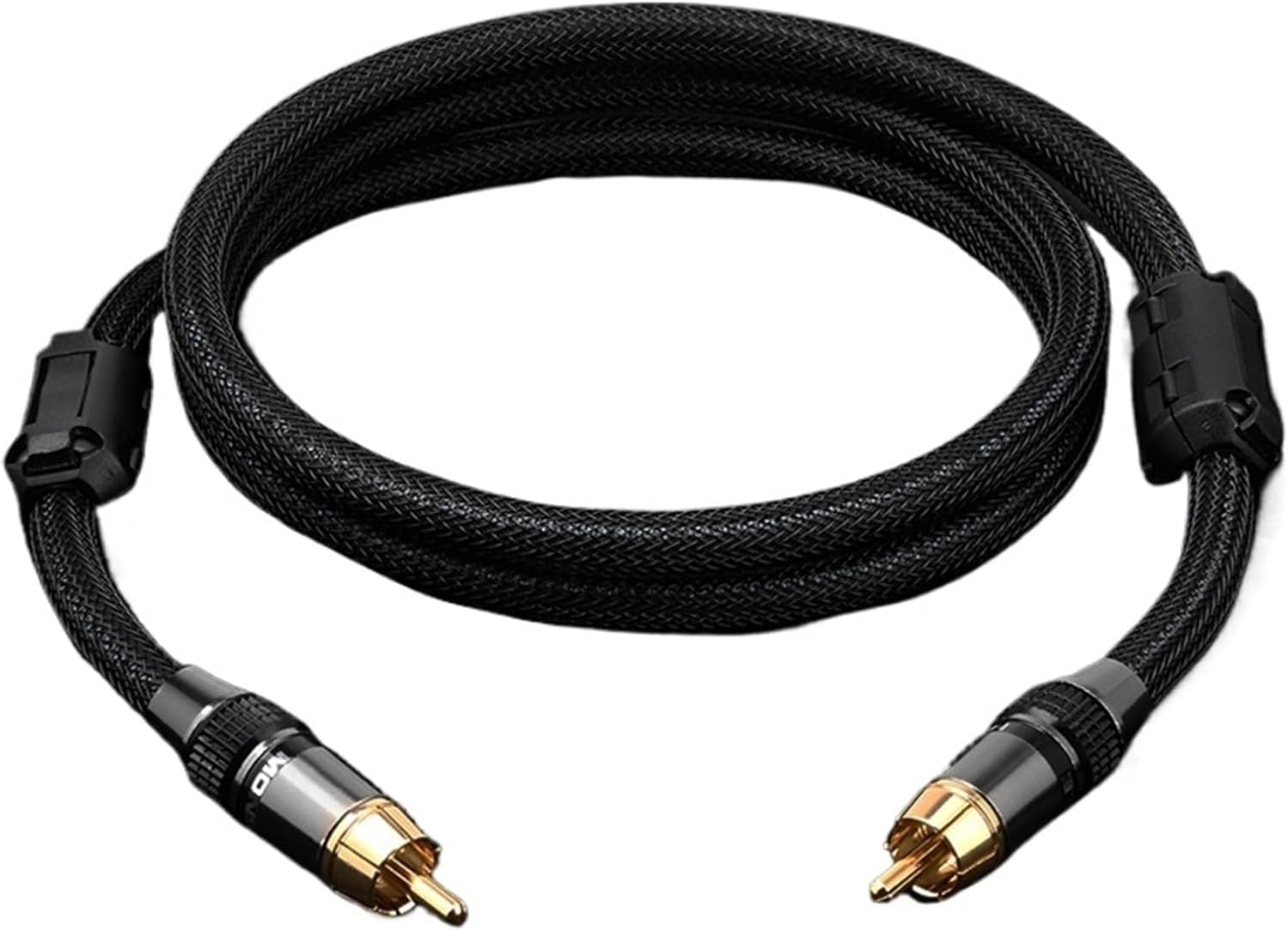 HiFi RCA Coaxial Cable Professional Stereo Audio Cable Hi-end 6N OFC RCA Male to Male Connector for Amplifier Speaker CD(5m)