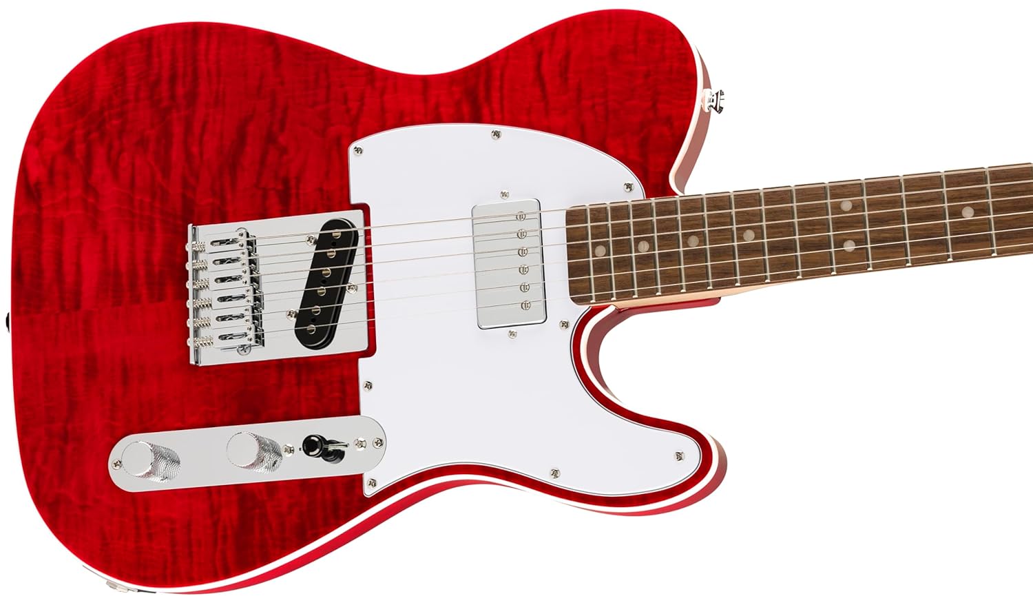 Affinity Series Telecaster FMT SH, Laurel Fingerboard, White Pickguard, Crimson Red Transparent
